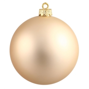 Matte Champagne Uv Resistant Commercial Drilled Shatterproof Christmas Ball Ornament 10 250mm - All