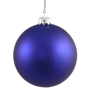 Matte Cobalt Uv Resistant Commercial Drilled Shatterproof Christmas Ball Ornament 10 250mm - All
