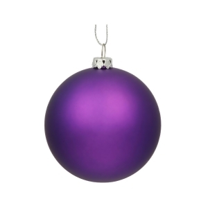 Matte Purple Uv Resistant Commercial Drilled Shatterproof Christmas Ball Ornament 15.75 400mm - All