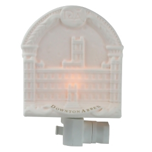 5.75 Arched Downton Abbey Highclere Castle Bisque Porcelain Decorative Night Light - All