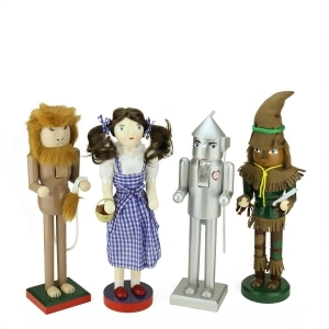 Set of 4 Decorative Wizard of Oz Wooden Christmas Nutcrackers - All