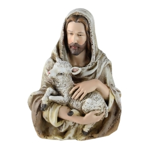 6.75 Joseph's Studio Jesus Holding a Lamb Religious Table Top Bust Decoration - All