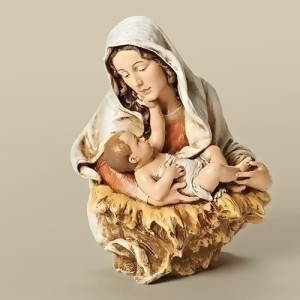 6.75 Joseph's Studio Madonna with a Child's Touch Religious Table Top Bust Decoration - All