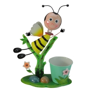 17 Bee Flying Over Flowers Decorative Spring Outdoor Garden Planter - All