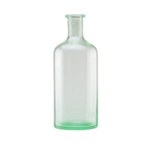 15 Bottle Inspired Transparent Spring Green Hand Blown Bubble Glass Vase - All