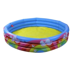 59 Hearts Rainbows and Clouds Inflatable Children's Spray Swimming Pool - All
