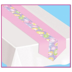 Pack of 6 Pastel Easter Egg Table Runner Party Decorations 6' - All