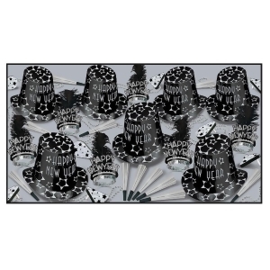 Club Pack of 50 Black Diamond Happy New Years Legacy Party Favor Hats - All