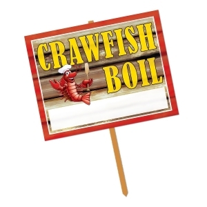 Pack of 6 Crawfish Boil Yard Sign Decorations 14 - All