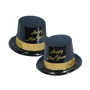Club Pack of 25 Festive Happy New Years Gold Legacy Party Favor Hats - All