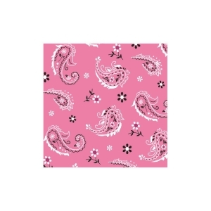 Club Pack of 192 Pink Bandana Cowgirl Premium 3-Ply Disposable Beverage Napkins 5 - All