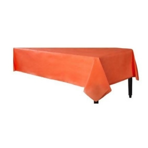 250' Sunkissed Orange Disposable Plastic Banquet Party Table Cloth Roll - All