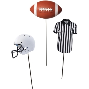 Club Pack of 18 Football Party Game Day Themed Cutout Centerpieces on Sticks - All