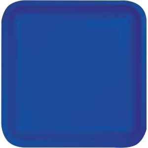 Club Pack of 180 Decorative Cobalt Blue Disposable Paper Party Dinner Plates 9 - All