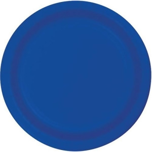 Club Pack of 96 Cobalt Blue Disposable Luncheon Paper Party Plates 7 - All