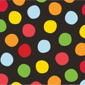 Club Pack of 192 Colorful Polka-Dot 2-Ply Beverage Birthday Party Napkins 5 - All