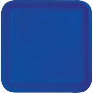 Club Pack of 180 Decorative Cobalt Blue Disposable Paper Party Luncheon Plates 7 - All