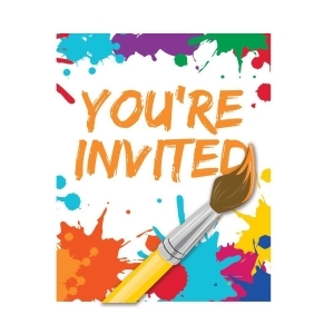 Club Pack of 48 Art Party You're Invited Party Invitations 5 - All
