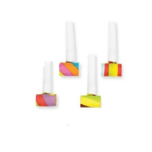 Club Pack of 48 Assorted Multicolor Birthday Noisemaker Blowout Party Favors 3.25 - All