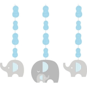 Pack of 18 Blue and Gray Little Peanut Boy Hanging Cutout Party Decorations 36 - All