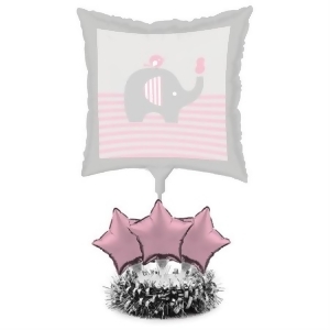 Pack of 4 Pink and Gray Little Peanut Girl Foil Party Balloon Centerpiece Kits 30 - All