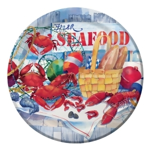 Club Pack of 96 Seafood Celebration Round Decorative Party Plates 9 - All