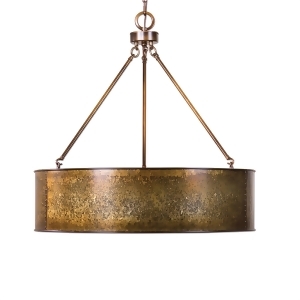 30 Golden Galvanized Round Hanging Ceiling Pendant Light Fixture - All