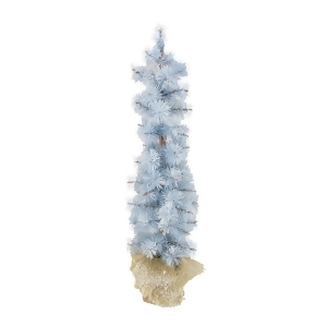 2' Winter Light Frosted Blue Pine Artificial Christmas Tree with Burlap Base Unlit - All