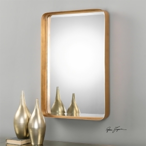 30 Metal Tray Style Antique Gold Decorative Beveled Wall Mirror - All