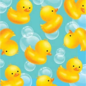 Club Pack of 192 Bubble Bath Rubber Ducky 2-Ply Disposable Party Beverage Napkins 5 - All