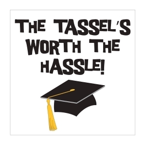 Club Pack of 192 Tassel Talk The Tassel's Worth The Hassle Disposable Beverage Napkins 5 - All