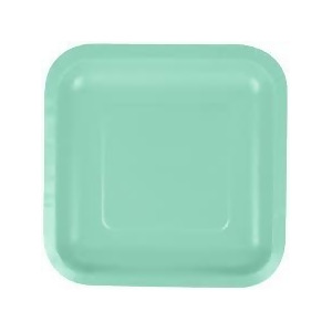 Club Pack of 180 Fresh Mint Green Premium Durable Paper Square Luncheon Plates 7 - All