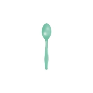 Club Pack of 600 Fresh Mint Green Premium Heavy-Duty Plastic Party Spoons - All