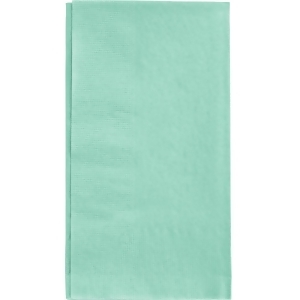 Club Pack of 250 Fresh Mint Green Premium 3-Ply Folded Paper Dinner Napkins 4 x 8.5 - All