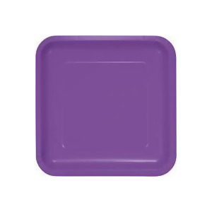 Club Pack of 180 Amethyst Purple Premium Durable Paper Square Luncheon Plates 7 - All