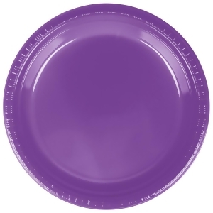 Club Pack of 240 Amethyst Purple Premium Heavy-Duty Plastic Dinner Plates 9 - All