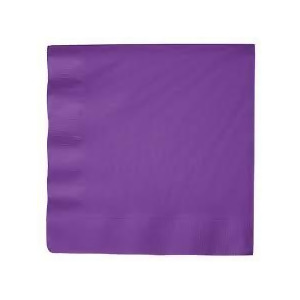 Club Pack of 500 Amethyst Purple Premium 3-Ply Disposable Paper Beverage Napkins 5 - All