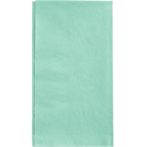 Club Pack of 600 Fresh Mint Green 2-Ply Disposable 1/8-Fold Paper Dinner Napkins 4 x 8.5 - All