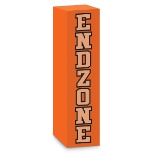 Club Pack of 12 Orange and Black End Zone Pylons Novelty Party Decorations 3.5 - All