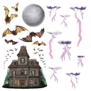 Club Pack of 192 Insta-Theme Assorted Haunted House Night Sky Halloween Prop Decorations 7 40 - All