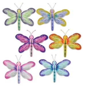 Club Pack of 12 Nylon Dragonflies Spring/Summer Hanging Decorations 11.5 - All