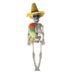 Club Pack of 12 Decorative Day Of The Dead Male Skeleton Hanging Decoration 17 - All