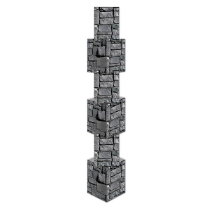 Pack of 6 3-D Novelty Stone Column Medieval Party Decorations 12 5' 7.25 - All