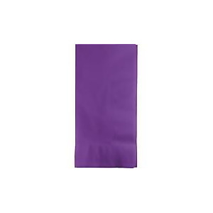 Club Pack of 250 Amethyst Purple Premium 3-Ply Disposable Paper Dinner Napkins 8 - All