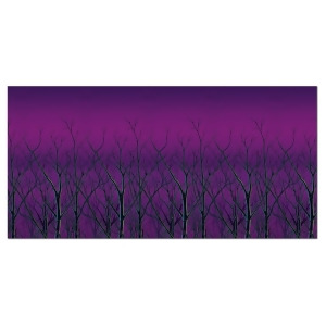 Pack of 6 Spooky Forest Treetops at Dusk Backdrop Halloween Party Decorations 30' - All