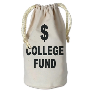 Club Pack of 12 College Fund Money Bag with Drawstring Graduation Party Favor Accessories 8.5 - All