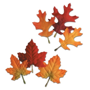 Club Pack 288 Assorted Fall Fun Festive Autumn Leaves Cutout Decorations 5.5 - All