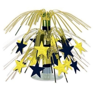 Club Pack of 12 Black and Gold Star Mini Cascading New Year's Centerpiece Decorations 7.5 - All