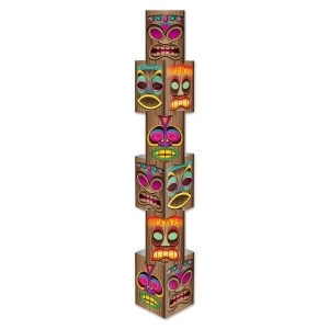 Club Pack of 36 3-D Novelty Tiki Column Party Decorations 1' 5' 7.25 - All
