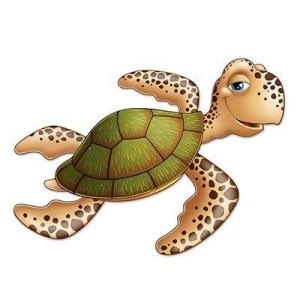 Club Pack of 12 Under The Sea Jointed Sea Turtle Figure Luau Party Hanging Decorations 3' - All